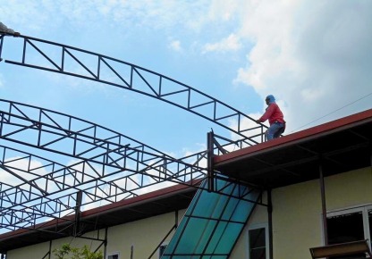รับทำโครงหลังคาเหล็ก มีนบุรี - ร้านผ้าใบมีนบุรี หนองจอก - อุดมผ้าใบ